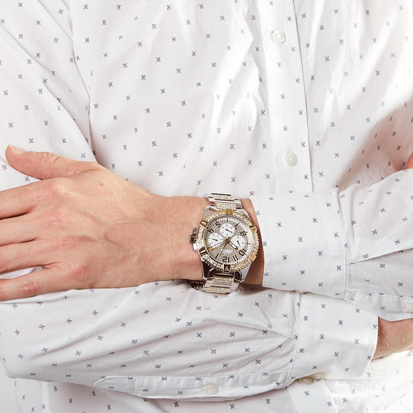 Guess W0799G4 Gold Tone Frontier Men's Watch Guess W0799G4 Gold Tone Frontier Men's Watch